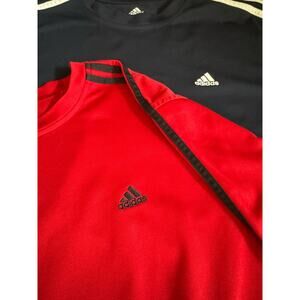 Adidas Men’s Performance Active 360 Gym T-Shirt Lot of 2 Red Navy Size Large L